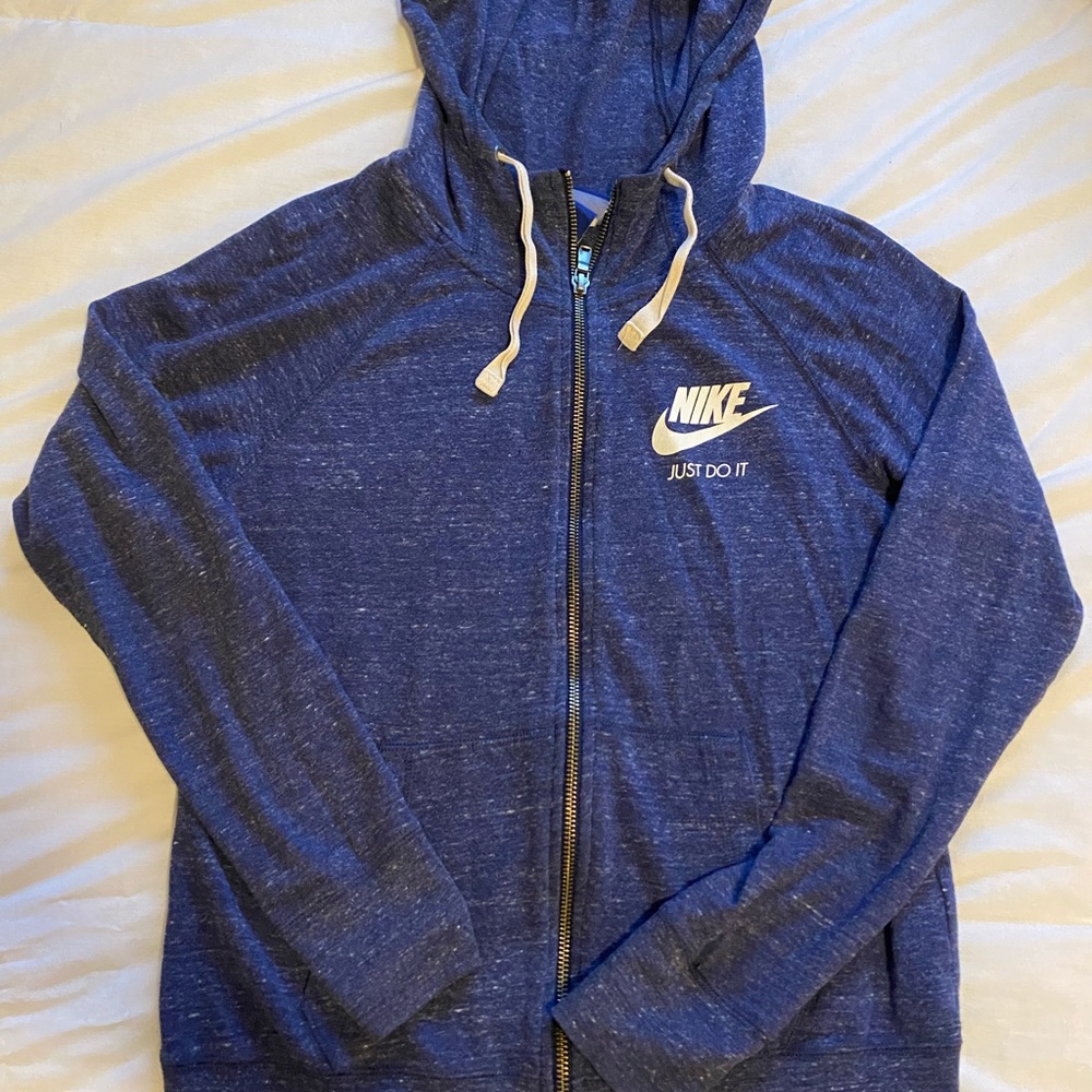 Nike blue zip up
